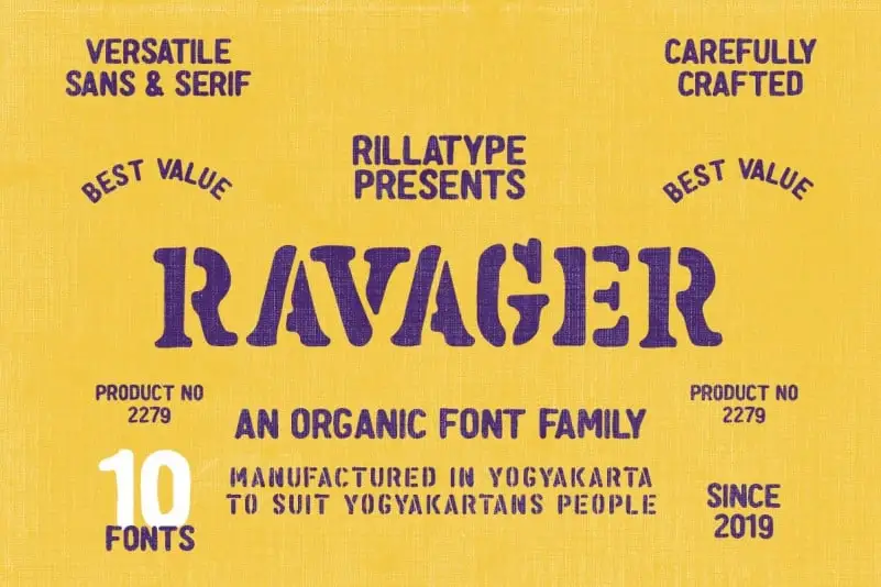 Ravager Display Font