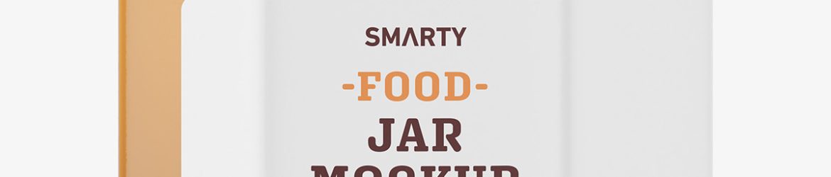 Raw honey jar mockup