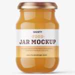 Raw honey jar mockup