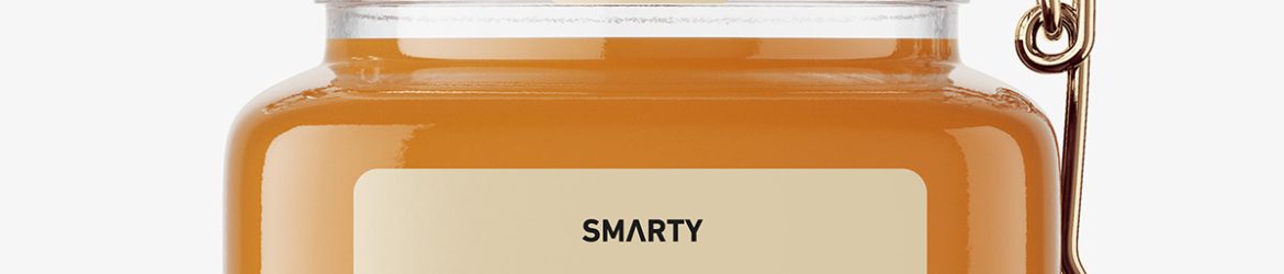 Raw honey jar mockup