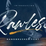 Rawless Natural Handbrushed Font