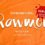Rawmon Brush Font