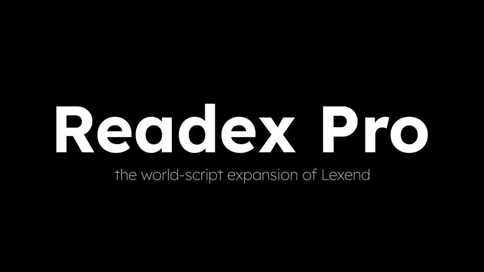 Readex Pro Font Family › Fontesk