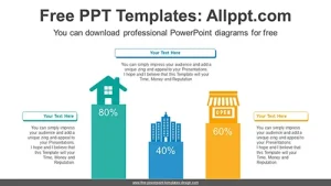 Real Estate Bar Chart PowerPoint Diagram