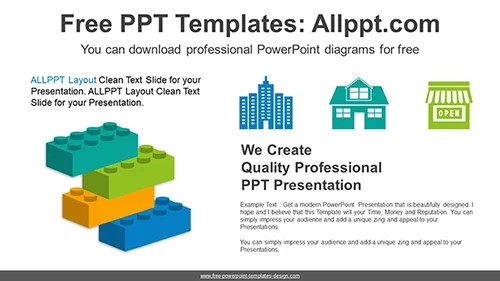 Real Estate Block PowerPoint Diagram