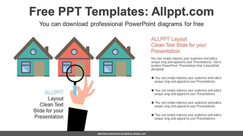 Real Estate Comparison PPT Diagram