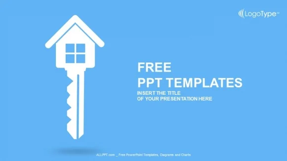 Real estate key PowerPoint Templates