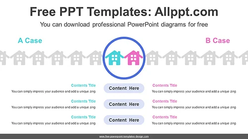 Real Estate Magnifying Glass PPT Diagram