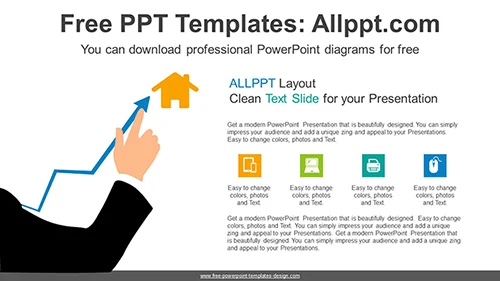 Real Estate Rise PowerPoint Diagram Template