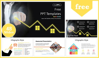 Real Estate Rise PowerPoint Templates