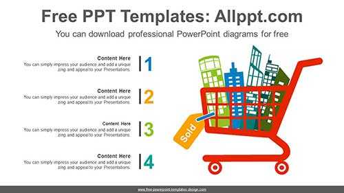 Real Estate Shopping PowerPoint Diagram