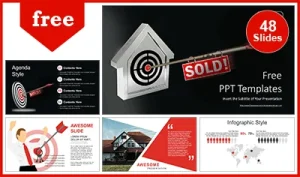 Real Estate Target PowerPoint Templates