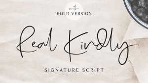 Real Kindly Script Font › Fontesk