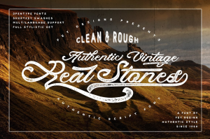 Real Stones Script Font