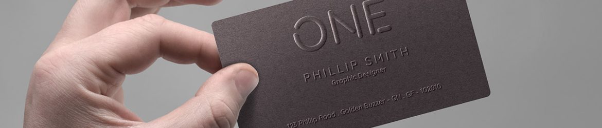 Realistic Business Card In Hand Mockup