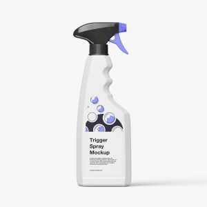 Realistic trigger spray mockup