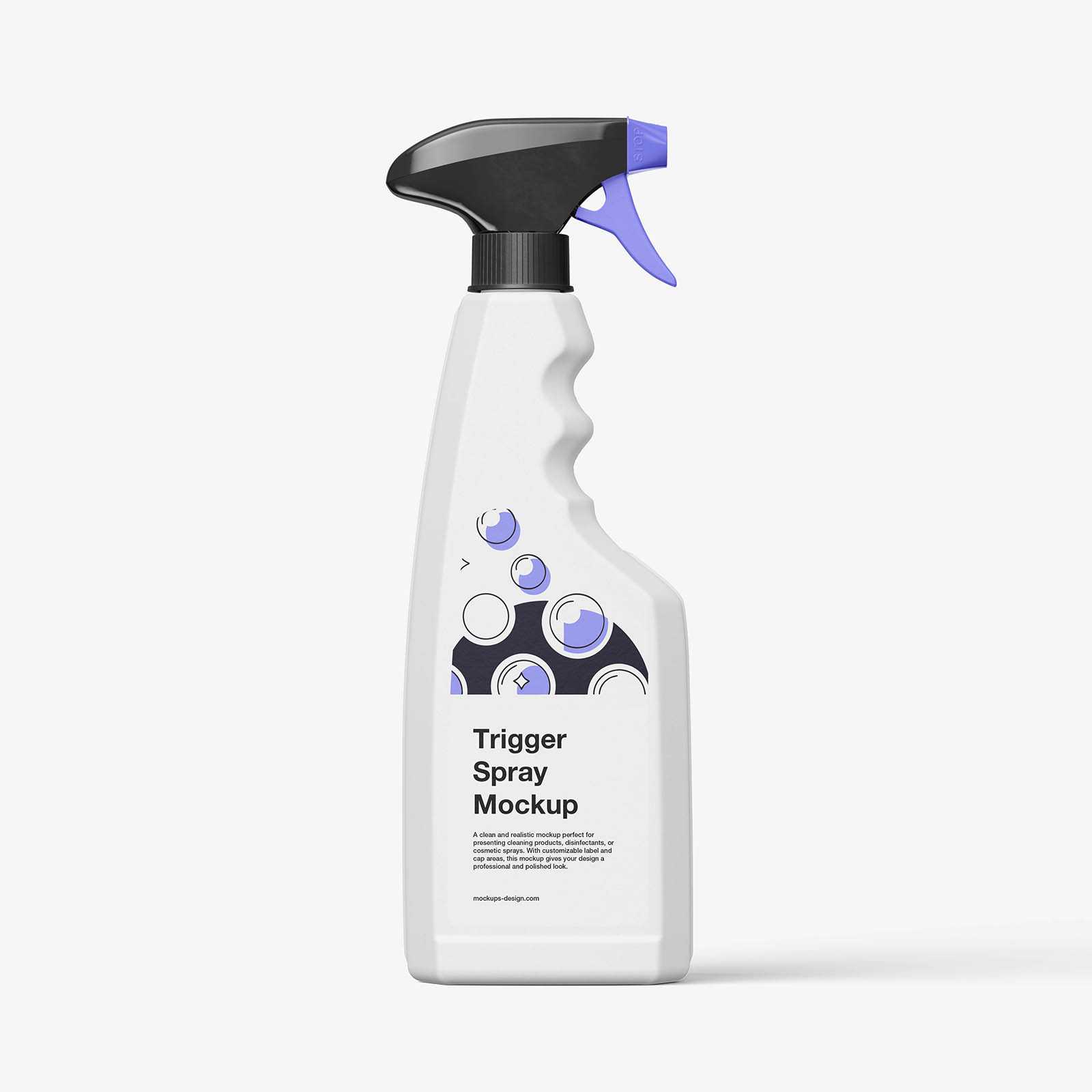 Realistic trigger spray mockup