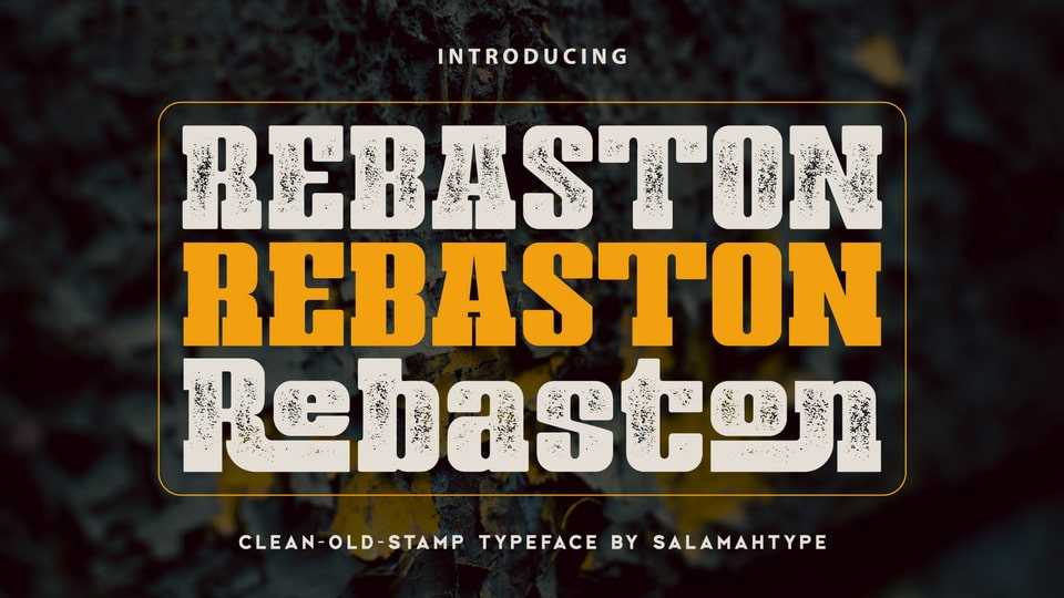 Rebaston Font › Fontesk