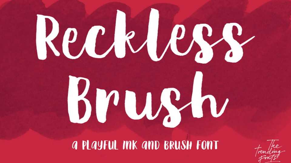 Reckless Brush Font › Fontesk