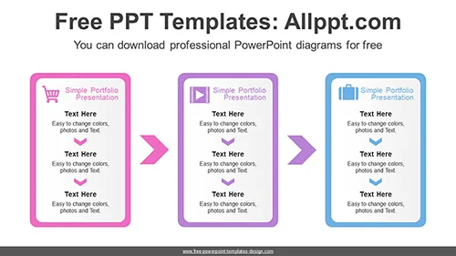 Rectangle Banner Flow Diagram Template