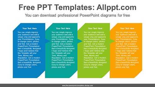 Rectangle Banners PowerPoint Diagram