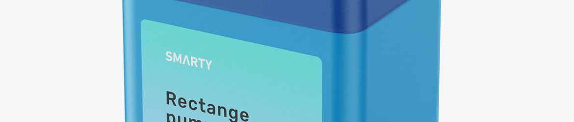 Rectangle bottle mockup