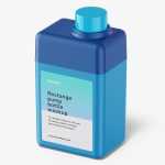 Rectangle bottle mockup