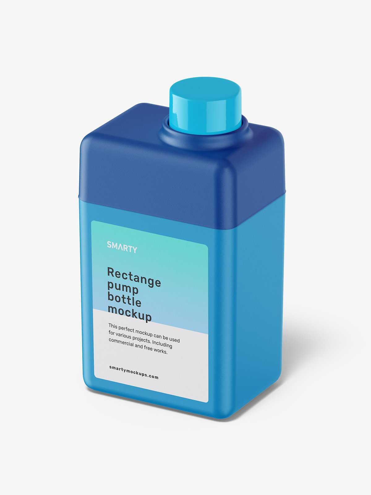 Rectangle bottle mockup