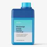 Rectangle bottle mockup