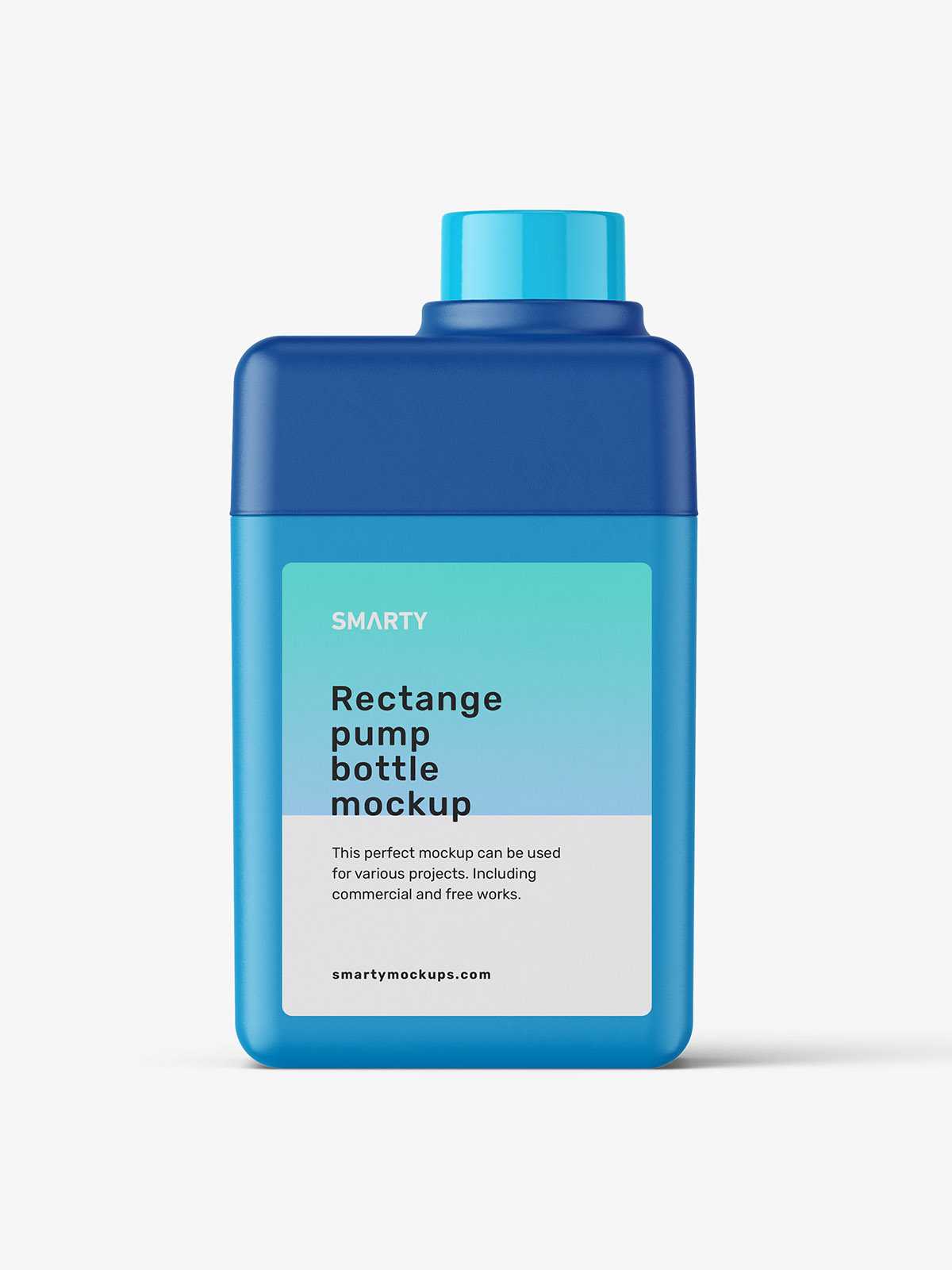 Rectangle bottle mockup