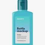 Rectangle bottle with flip top cap mockup
