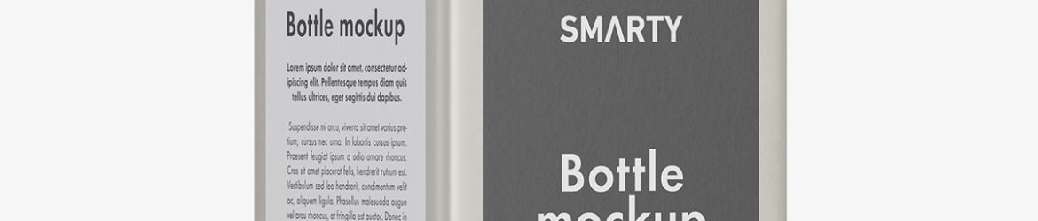 Rectangle bottle with pump mockup Rectangle bottle with pump mockup