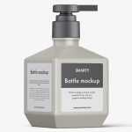 Rectangle bottle with pump mockup