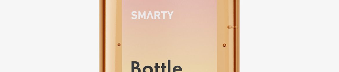 Rectangle bottle with silver cap mockup / clear Rectangle bottle with silver cap mockup / clear