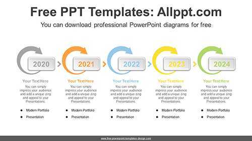 Rectangle Button PowerPoint Diagram