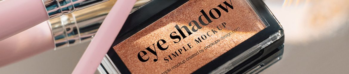 Rectangle eye shadow mockup
