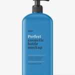 Rectangle pump bottle mockup / 1000 ml