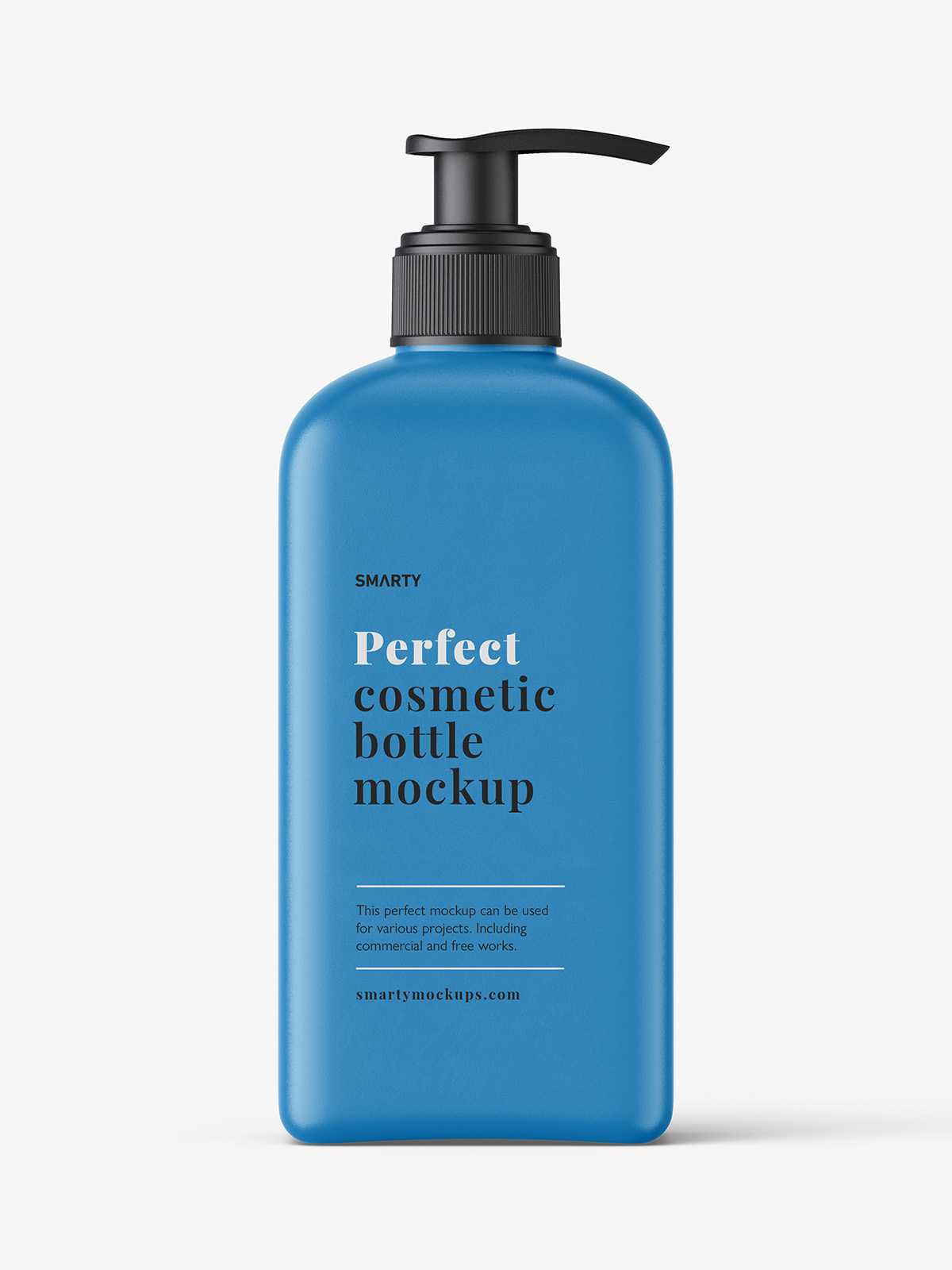 Rectangle pump bottle mockup / 500 ml