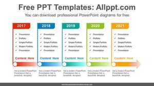 Rectangle signpost PowerPoint Diagram