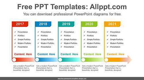 Rectangle signpost PowerPoint Diagram