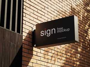 Rectangle street sign mockup - Instant Download