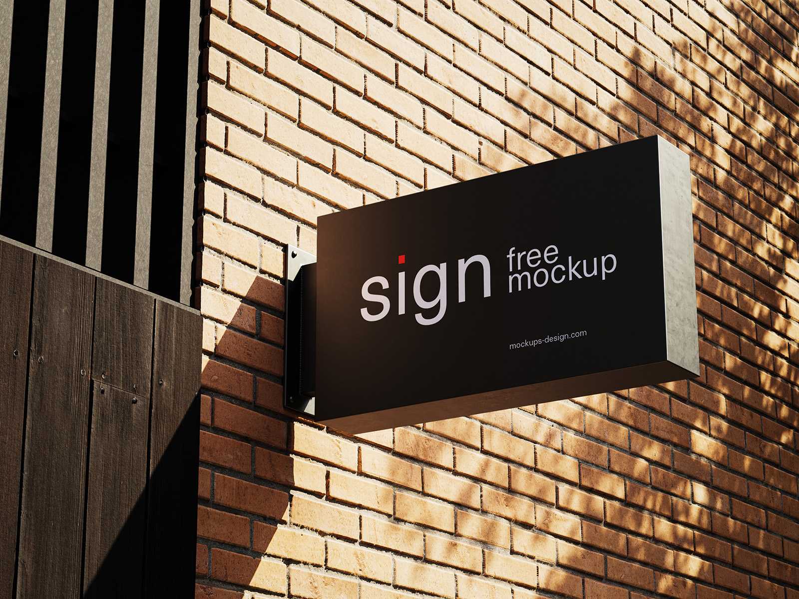 Rectangle street sign mockup - Instant Download