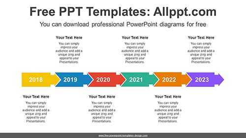 Rectangular Arrow Connected PowerPoint Diagram