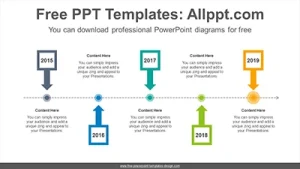 Rectangular arrow PowerPoint Diagram Template