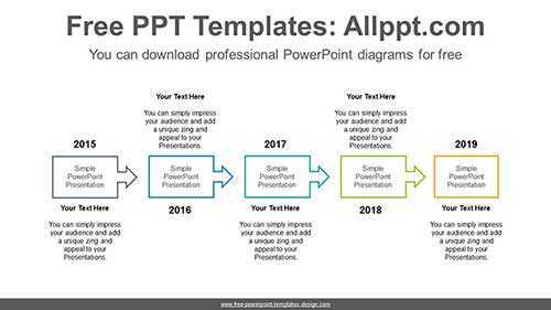 Rectangular Arrow PowerPoint Diagram