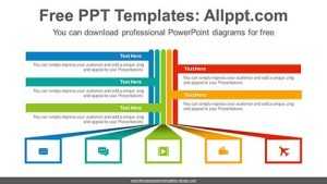 Rectangular Banner Flow PPT Diagram