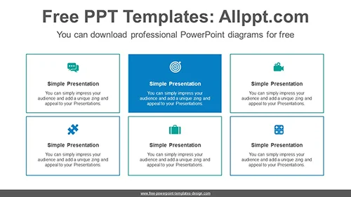 Rectangular banner list PowerPoint Diagram Template