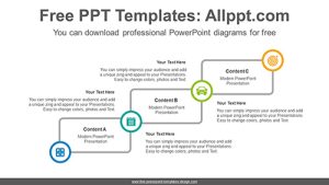 Rectangular banner stairs PowerPoint Diagram Template