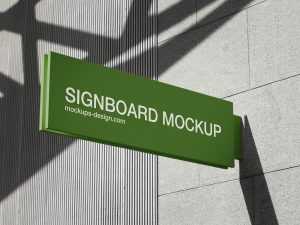 Rectangular signboard mockup - Instant Download