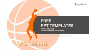 Red Basketball Player PowerPoint Templates